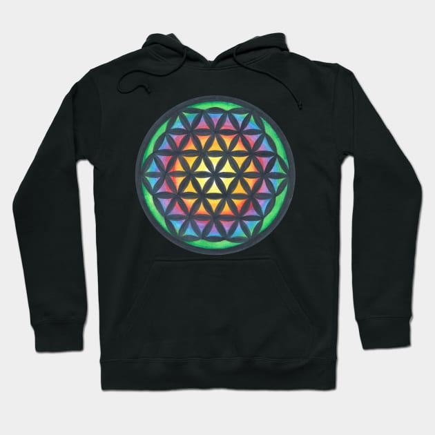 Mandala flower of life Hoodie by Kunst und Kreatives